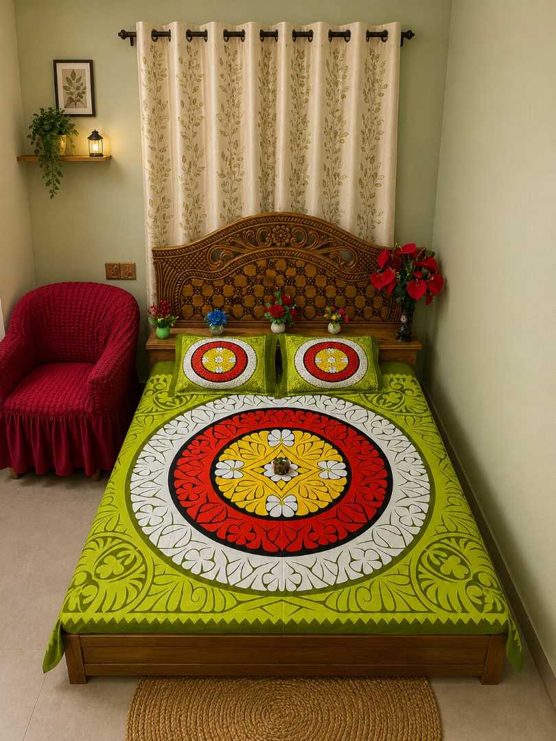 Nakshapoth, nokshapoth, sheets, Home Textiles, Premium Bedding, Online Bed Sheet Shop, Cotton Bed Sheets, Bedroom Decor, Bed Covers, Trendy Bedding, Home Furnishing Bangladesh.