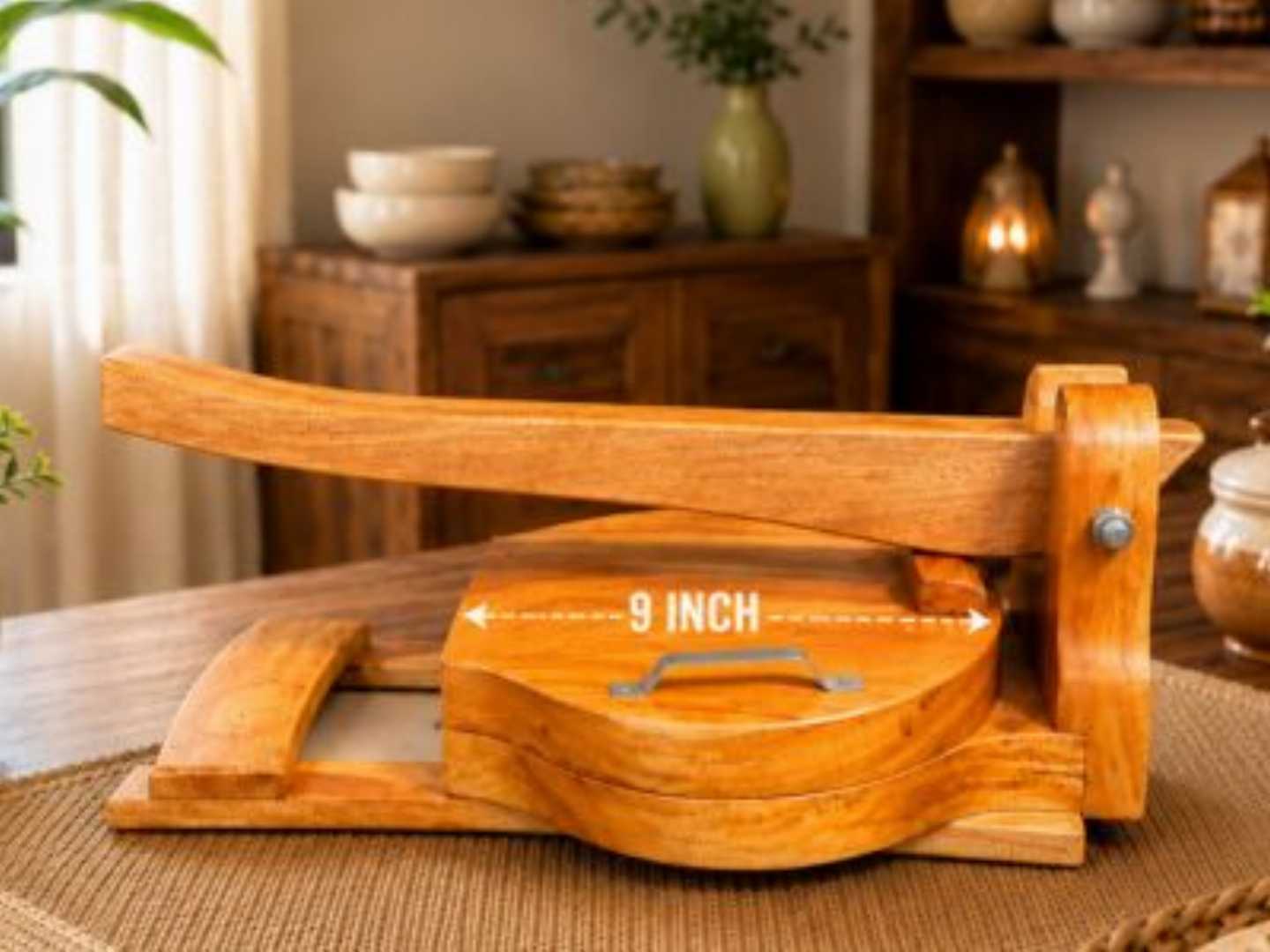 wooden roti maker, ruti maker, wooden chapati press, tortilla press, buy roti maker online, wooden kitchen tools, mahogany wood roti maker, উডেন রুটি মেকার, রুটি তৈরির মেশিন