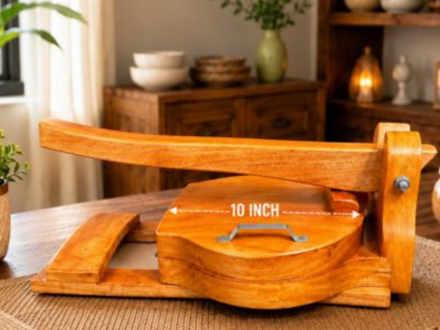 wooden roti maker, ruti maker, wooden chapati press, tortilla press, buy roti maker online, wooden kitchen tools, mahogany wood roti maker, উডেন রুটি মেকার, রুটি তৈরির মেশিন
